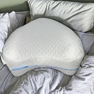 Contour Knee Leg Bed Pillow Support Memory Foam Knee Wedge Cushion Side Legacy